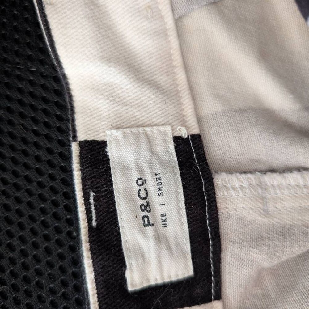 P&Co 304 Service Fatigue Pants Black Checkerboard UK6 Short - Picture 8 of 8